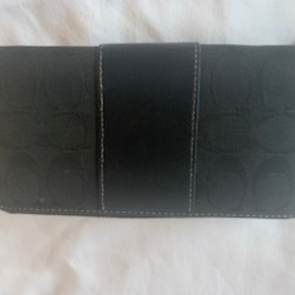 Coach Black Canvas Wallet - Picture 2 of 3